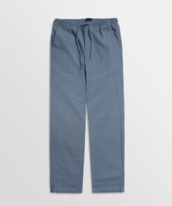 Relaxed Linen Pants Washed Denim