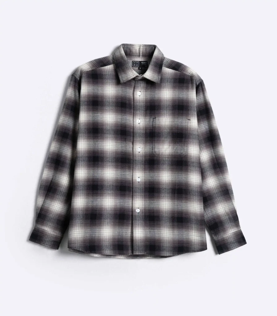 Relaxed Flannel Shirt Graphite