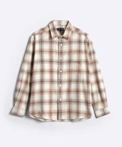 Relaxed Flannel Shirt Ivoryland