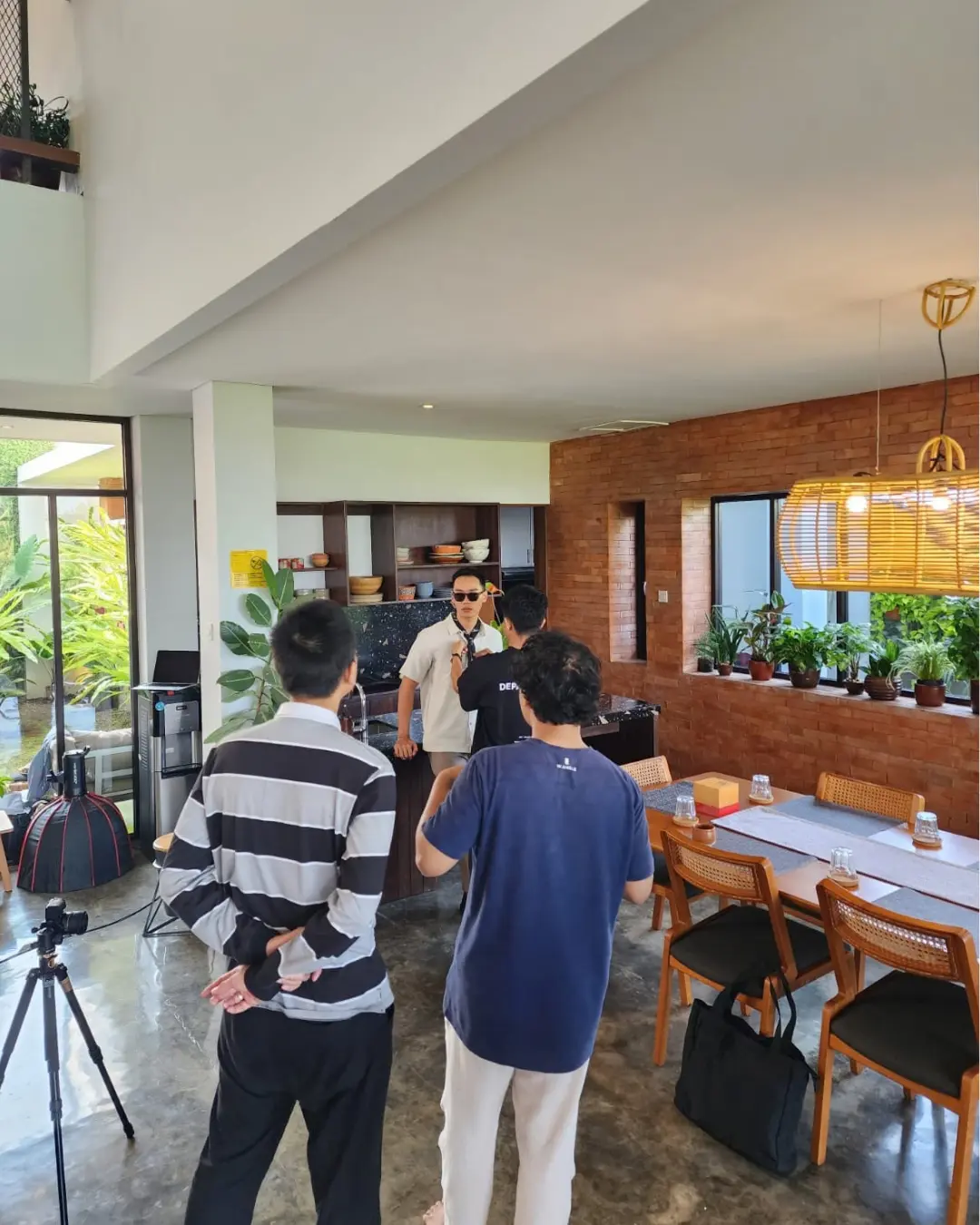 OXFOORD team working during a menswear photoshoot
