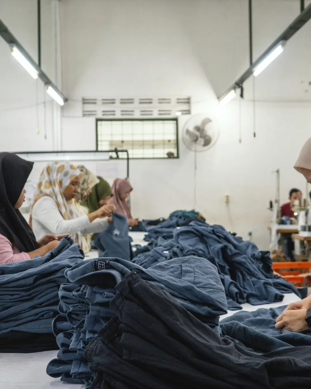 OXFOORD garments during final production checks